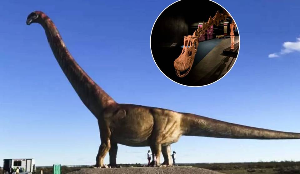 El Dinosaurio más grande del mundo en Buenos Aires gratis: No te pierdas el montaje desde la cola hasta la cabeza
