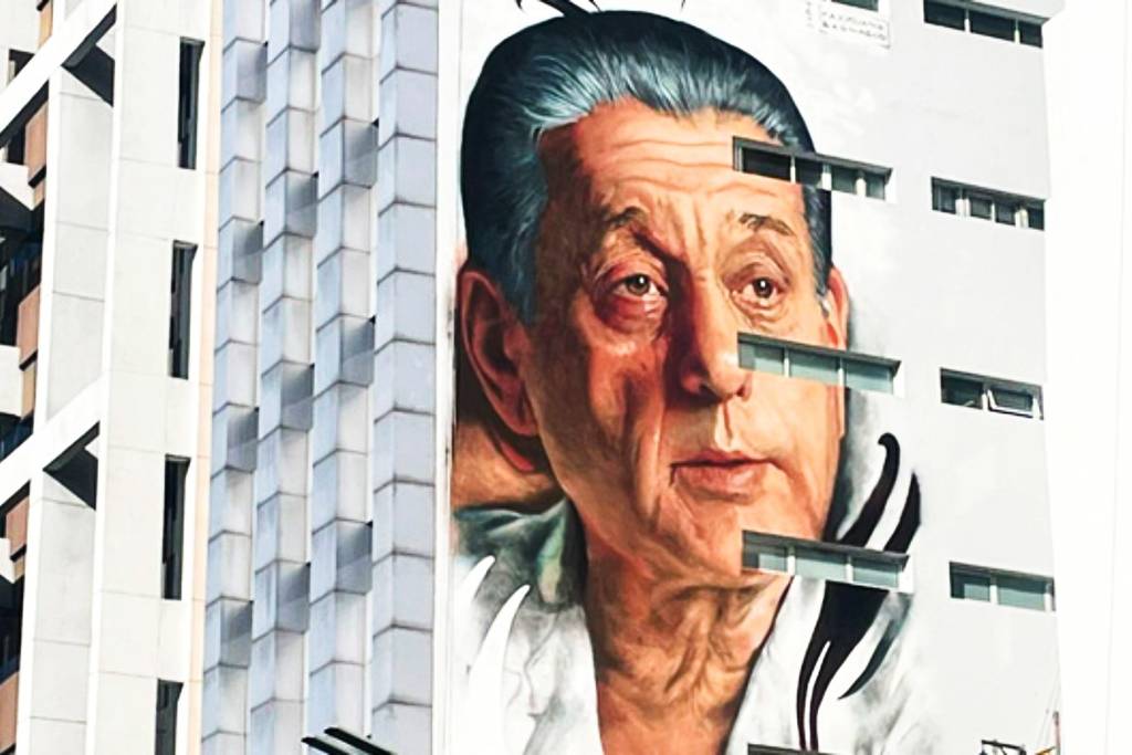 rene favaloro mural in buenos aires