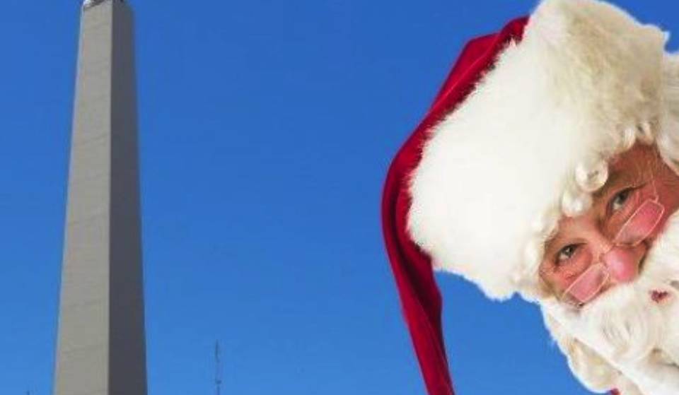Viajá en el trineo de Papa Noel GRATIS y sobrevolá el Obelisco: Dónde está el Trineo Inmersivo de Papa Noel en Buenos Aires