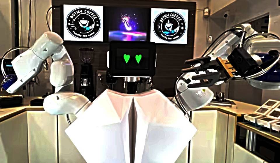Existe una Cafetería atendida por un Robot y está en un shopping de Buenos Aires ¿hará el café mejor que un humano?