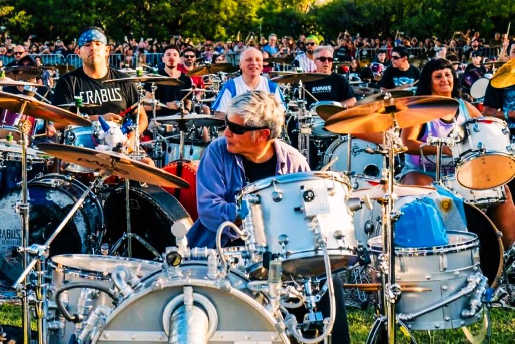Más de 200 Bateristas se juntan en la Costanera de Buenos Aires: Bateros de Los Piojos, Rata Blanca y Entrada Gratis