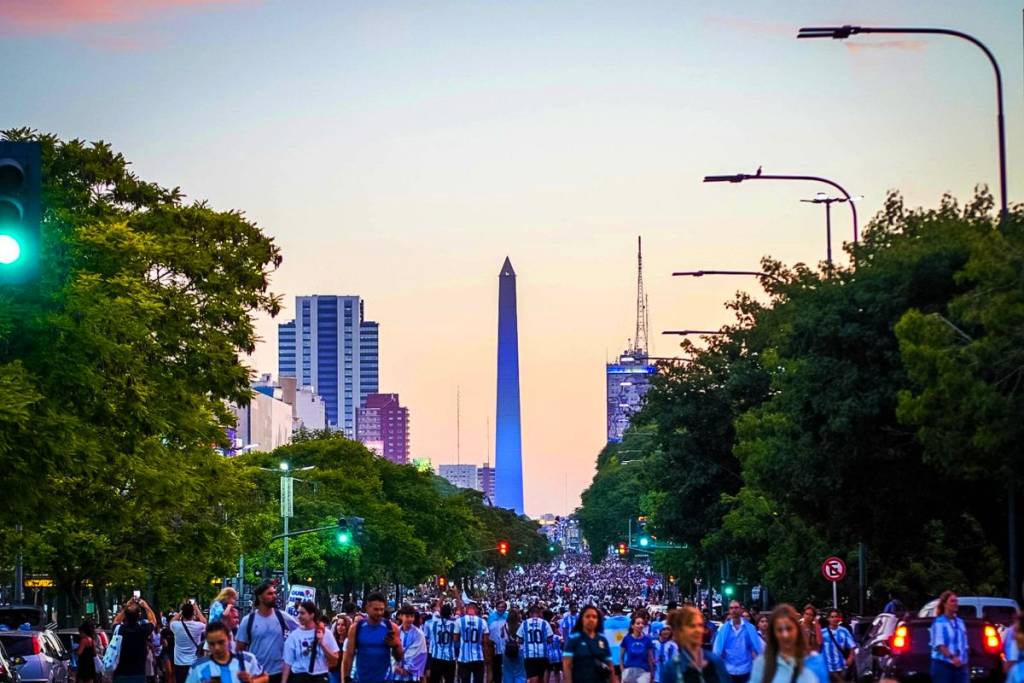 pantalla gigante obelisco