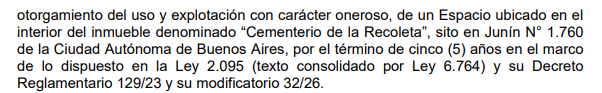 cafeteria en cripta de cementero de buenos aires