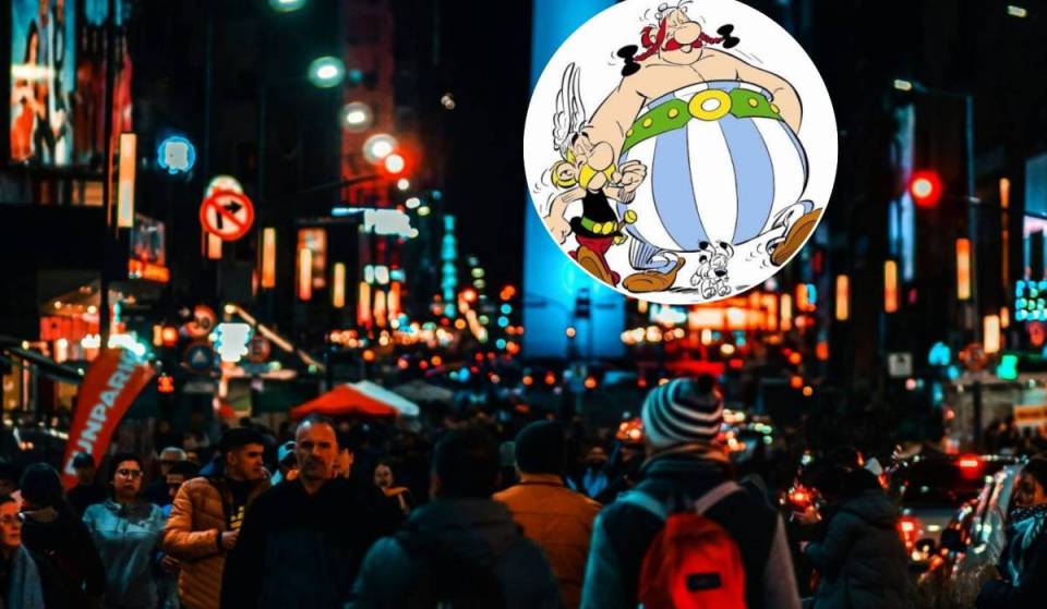 Mapping en el Obelisco, Cine Gratis al aire libre y Librerías y Subte hasta la Madrugada: Vuelve Corrientes 24 HS Especial Asterix y Obelix