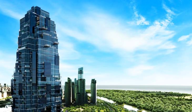 Piscina privada, garage para 6 autos y helipuerto: el departamento más caro de Argentina está a la venta en Puerto Madero