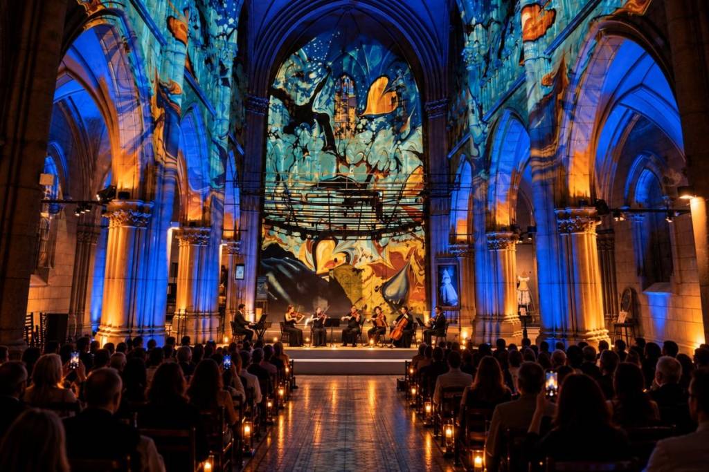 immersive concert neo-Gothic church Buenos Aires