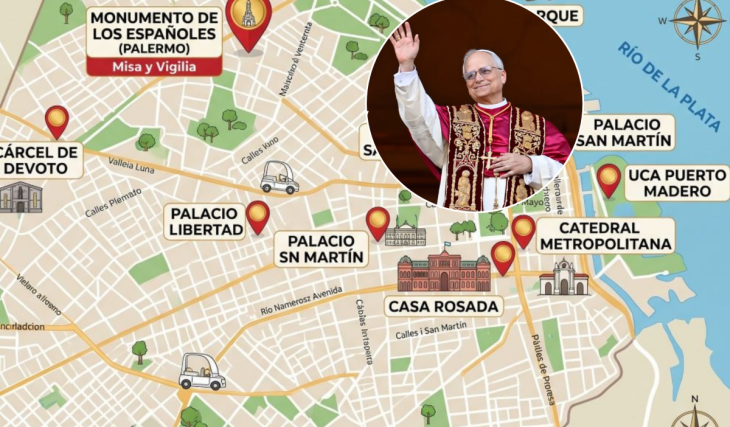 Visita del Papa a Buenos Aires: feriados confirmados, mapa de calles cortadas, itinerario completo y dónde verlo exactamente
