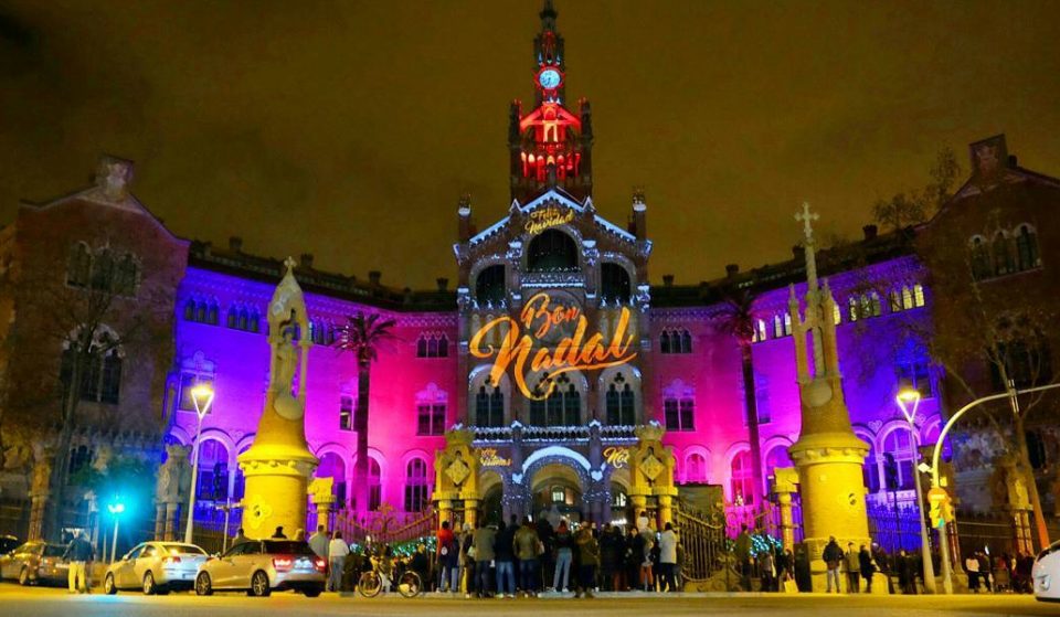 Sant Pau vuelve a iluminarse con su mapping navideño