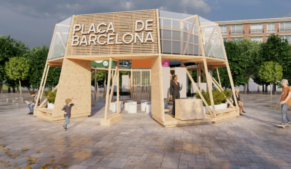La plaza Barcelona, la plaza efímera que viaja por toda Europa
