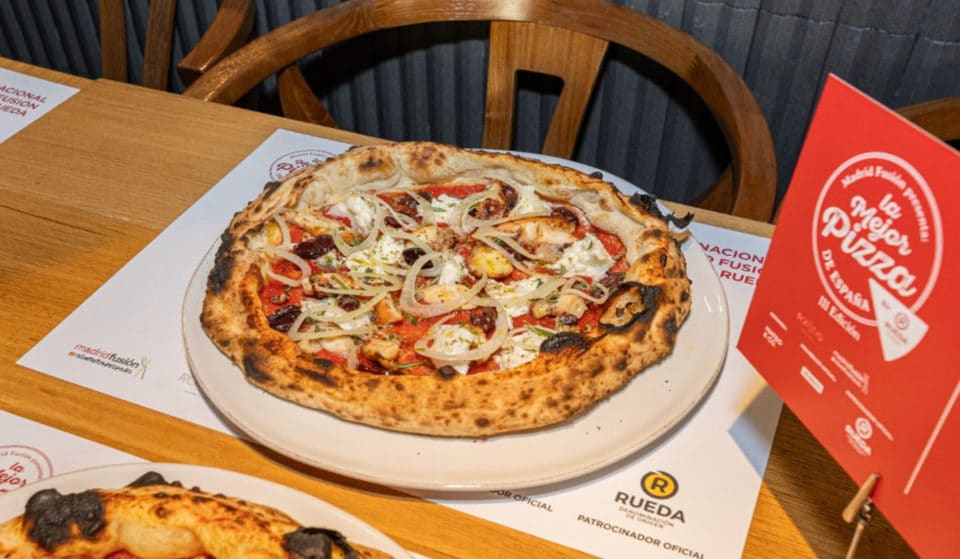 Una pizza de BCN con sobrasada y pulpo, mejor pizza de España