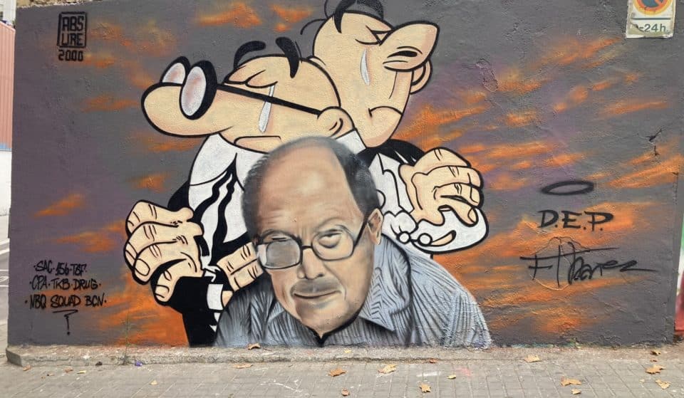 Aparece un mural de Mortadelo y Filemón en homenaje a Ibáñez