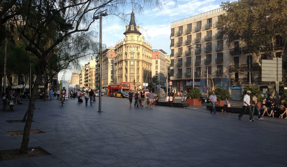 El punto más caluroso de Barcelona está en el centro de la ciudad