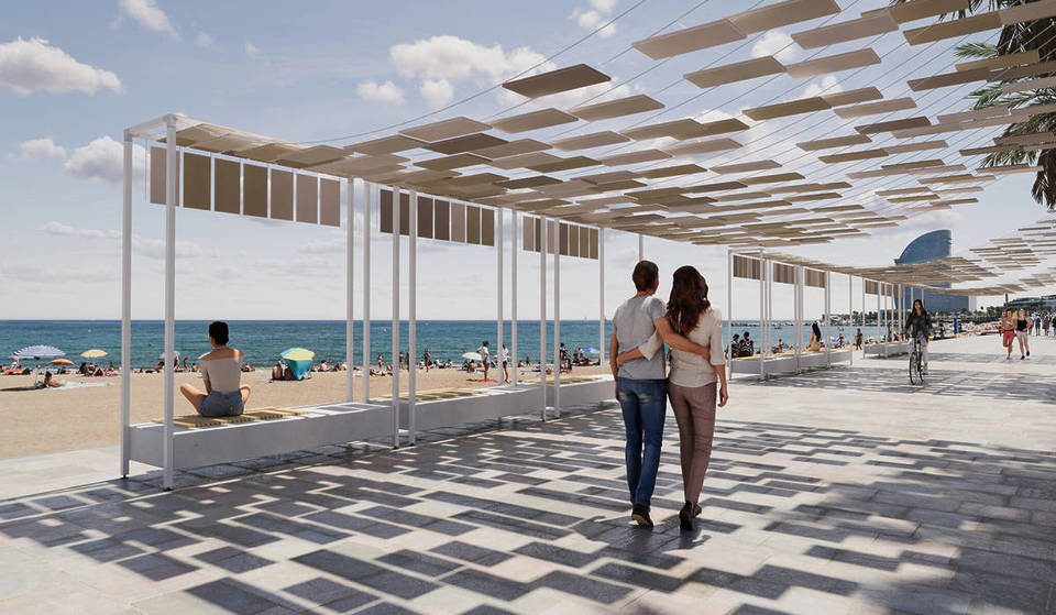 Cambio climático: Tres ensayos de Barcelona para dar sombra en verano