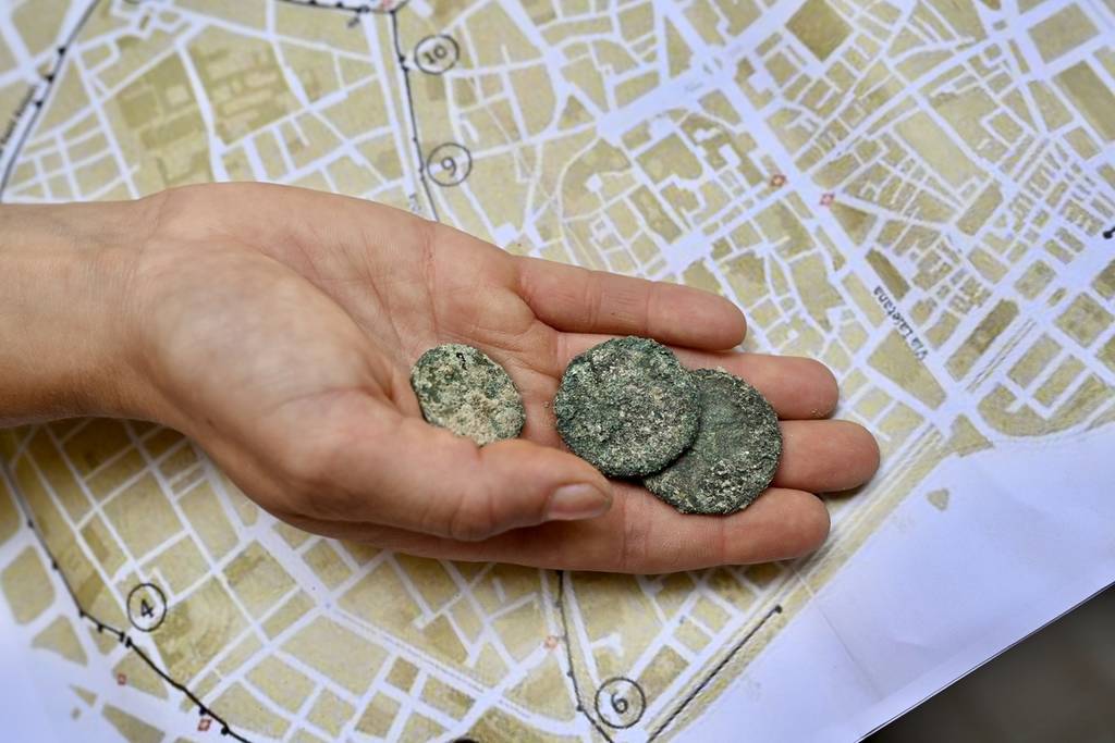 Las obras de la Rambla descubren una puerta de la muralla del s.XIII