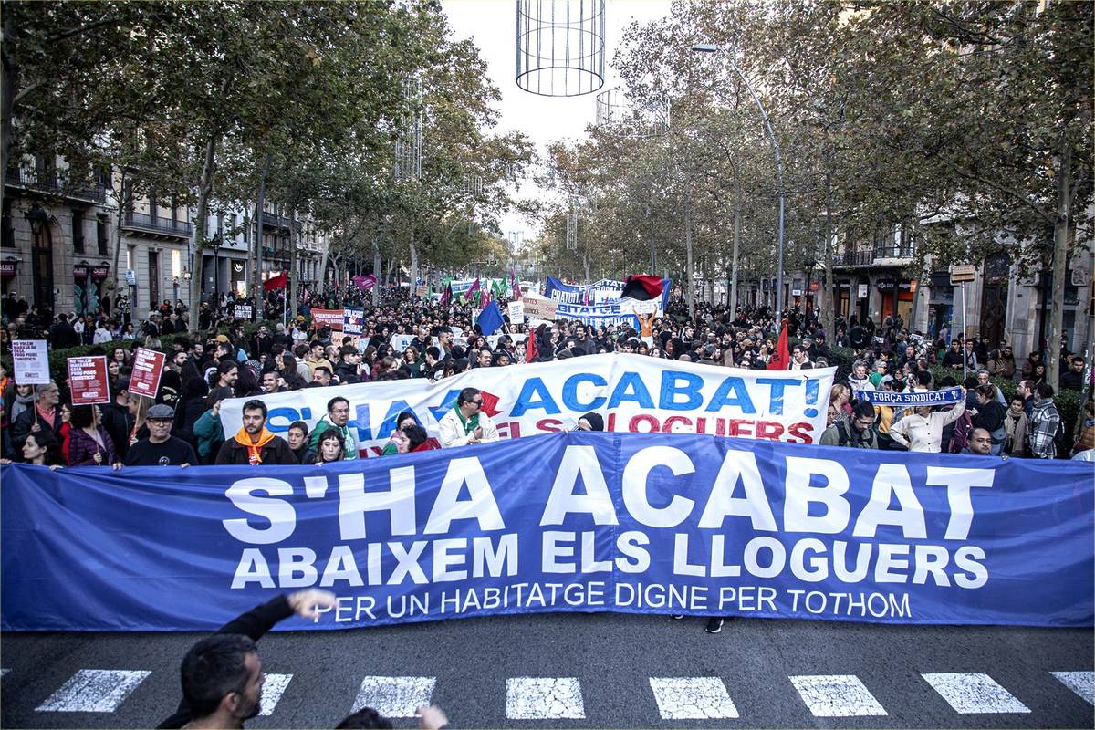 Nueva manifestación por la vivienda este 5 de abril en Barcelona ...