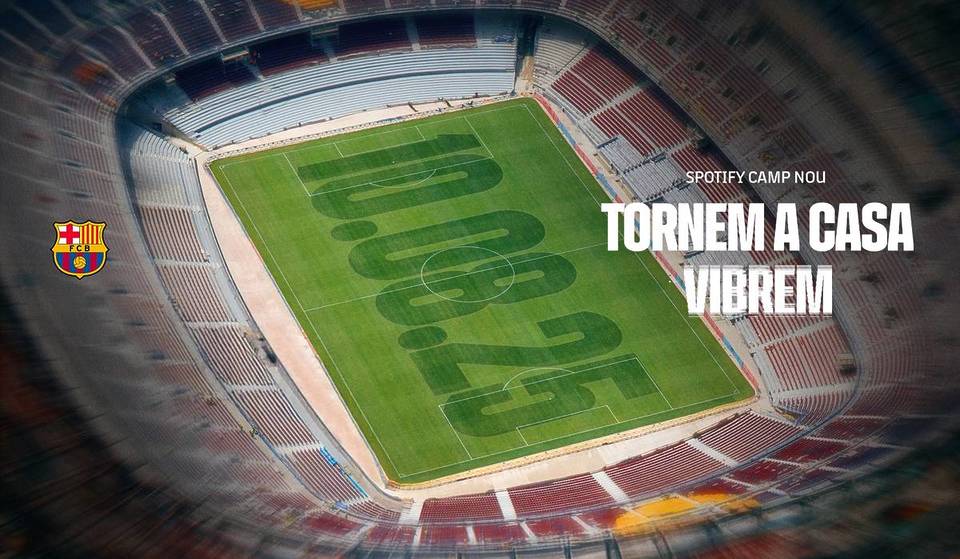 Barça bevestigt heropeningsdatum voor Spotify Camp Nou: voor Joan Gamper en voor 60.000 mensen