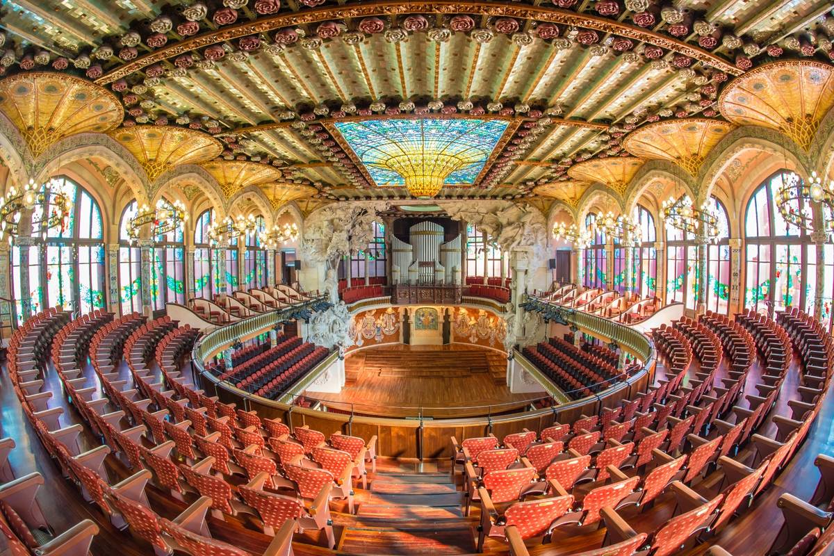 Interior del Palau de la Música Catalana
