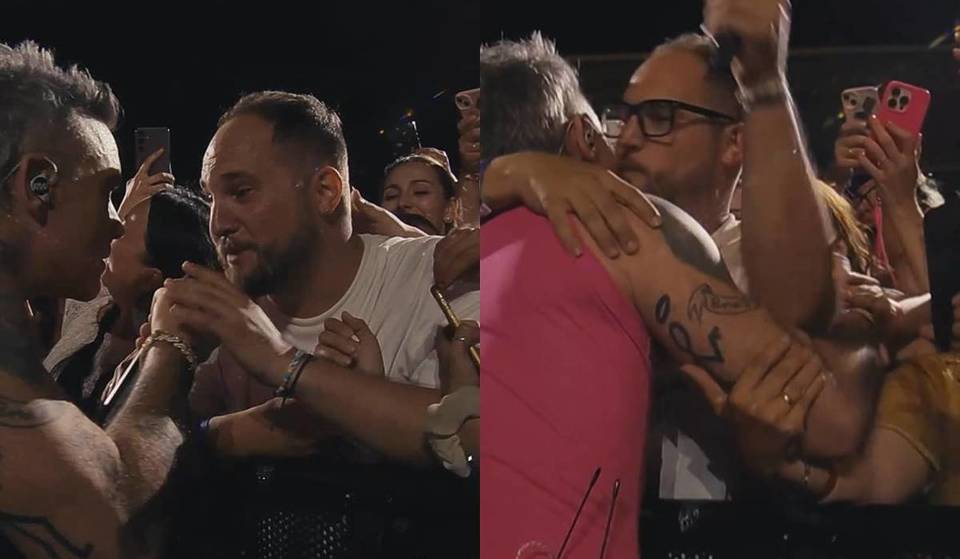 Robbie Williams fait chanter un fan lors de son concert à Barcelone : « C&rsquo;est ma chanson préférée, Rob ».