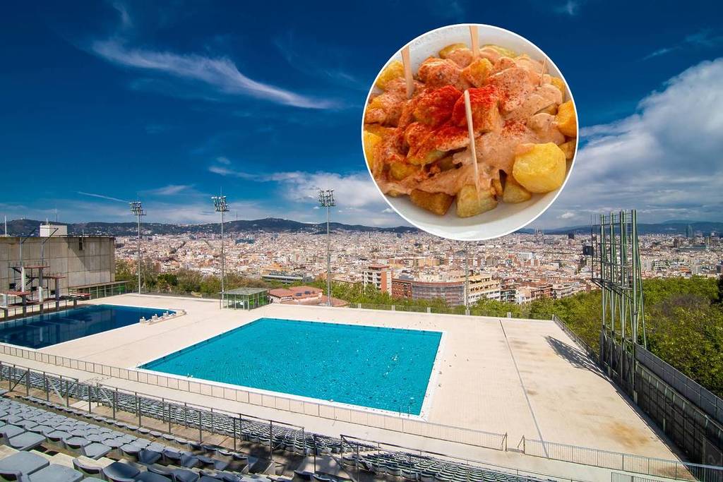 Barcelona’s municipal swimming pool with panoramic views (and a bar with good tapas): tickets from 5,35 euros.