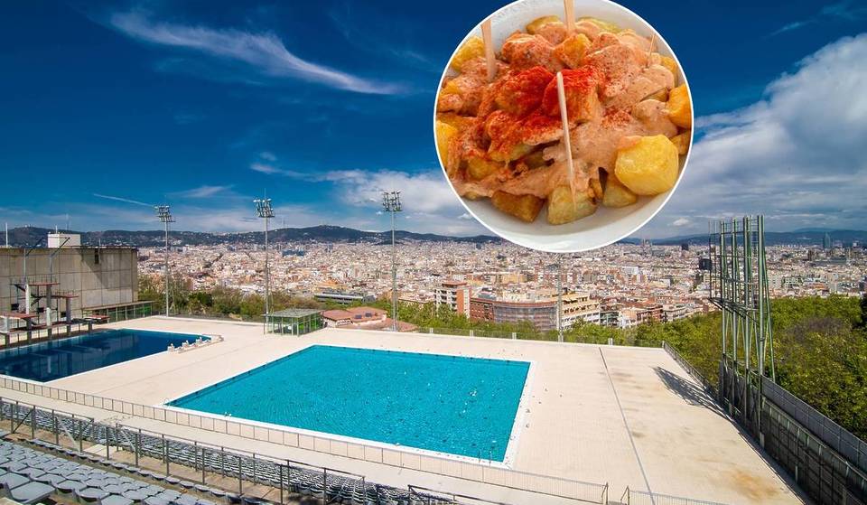 Piscina municipal de Barcelona com vista panorâmica (e um bar com boas tapas): bilhetes a partir de 5,35 euros.