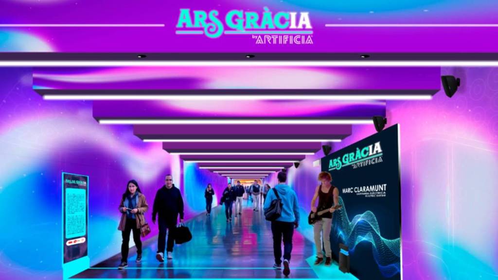 Pg. de Gracia transfer will be in an interactive music installation with AI: each passenger will be a note