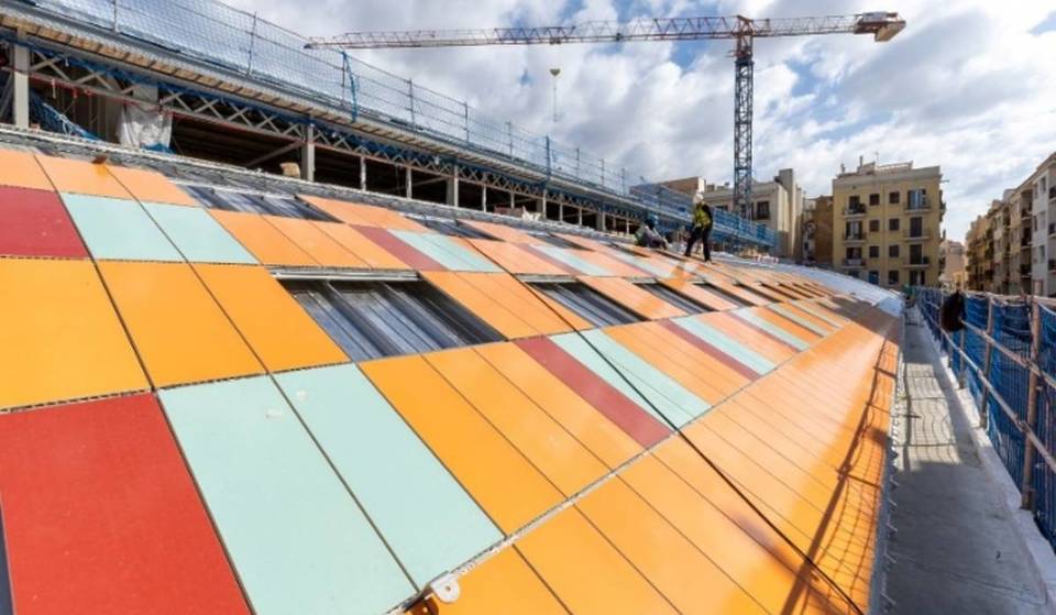De Mercat de l&#8217;Abaceria, zoals Santa Caterina: het gekleurde keramische dak dat in 2026 wordt onthuld