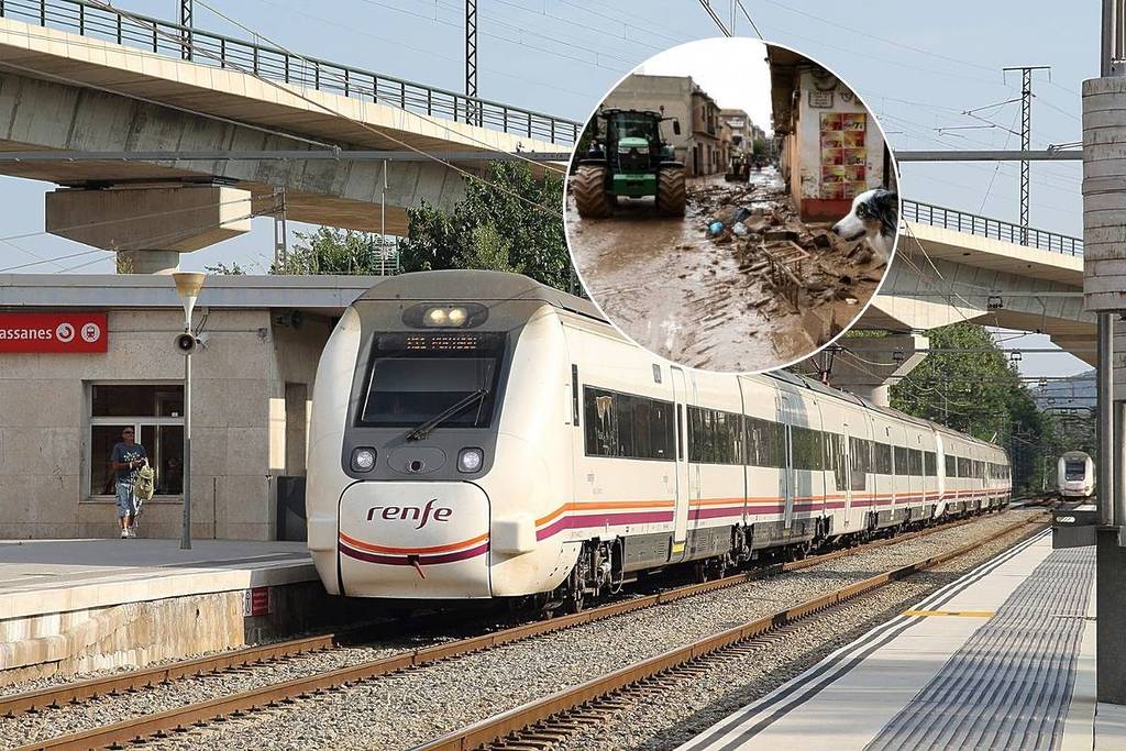 Trens suspesos entre València i Barcelona a causa de la pluja: afectacions i canals d&#8217;informació per la DANA