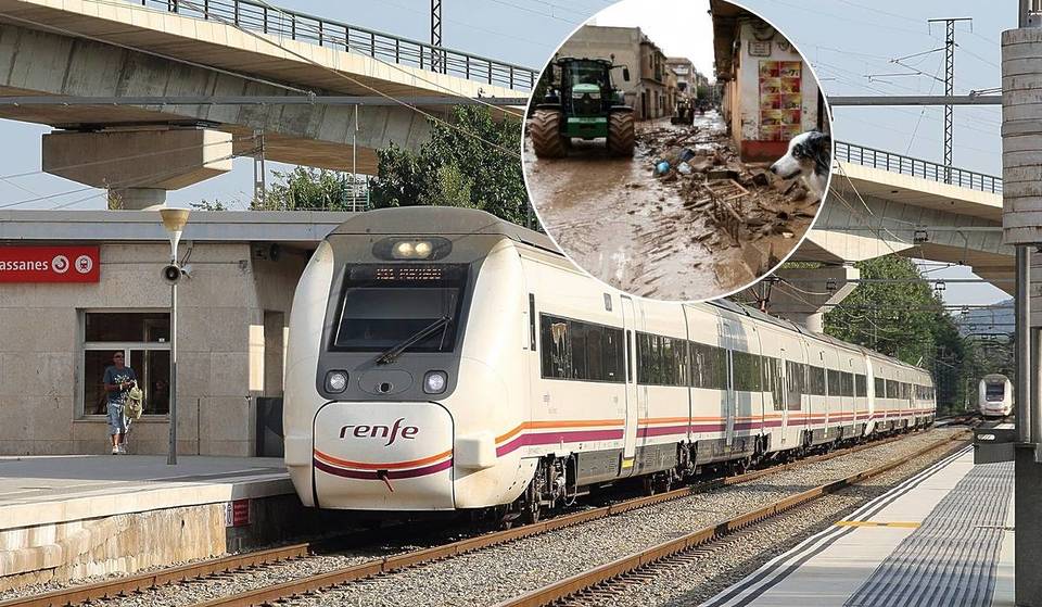 Trens suspesos entre València i Barcelona a causa de la pluja: afectacions i canals d’informació per la DANA