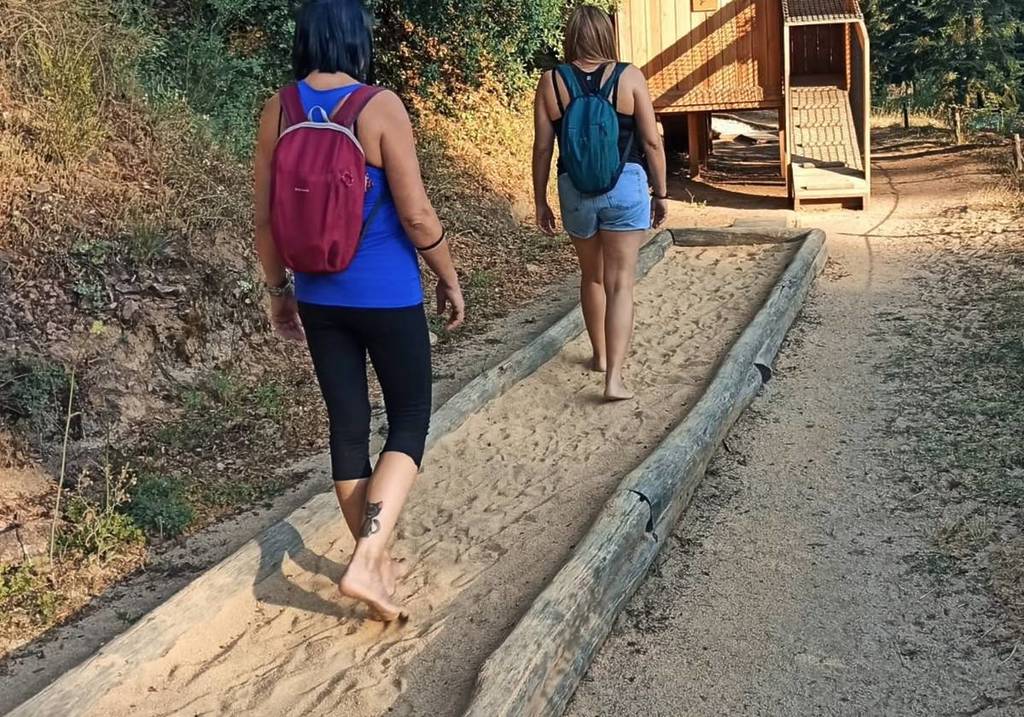 The &#8220;forest of the 5 senses&#8221;: 1.5 km. of trails to walk barefoot, fields of aromatic herbs or musical instruments one hour from Barcelona.