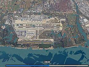 El mapa 3D que pocos miran en el debate de El Prat: muestra las futuras pistas totalmente inundadas