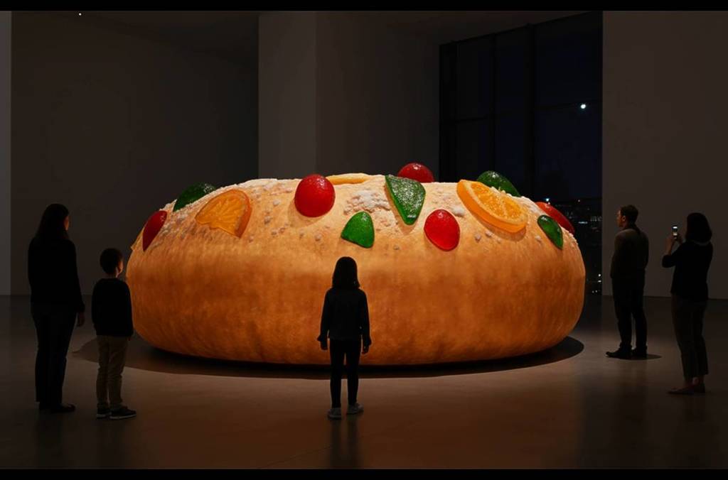 La più grande torta dei Re Magi di Barcellona: un tortello di 6 metri di diametro (sì, non commestibile)