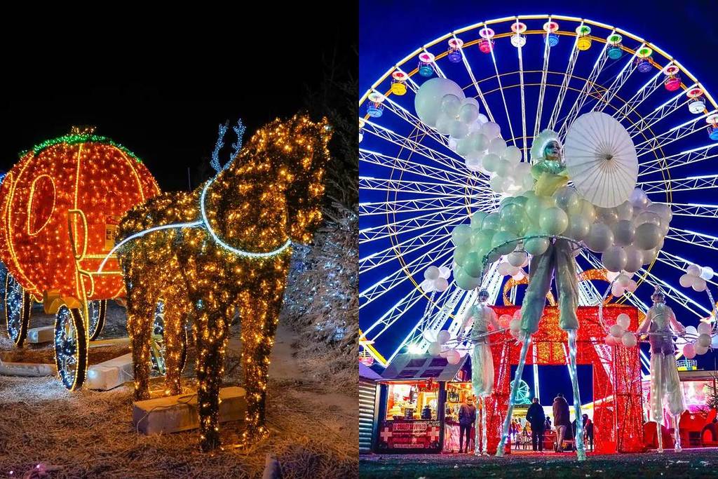 Weihnachtsdorf 2 Stunden von Barcelona entfernt: ein riesiger 18 Meter großer Weihnachtsmann, ein Weihnachtsdorf und Eintrittskarten für 5 €.