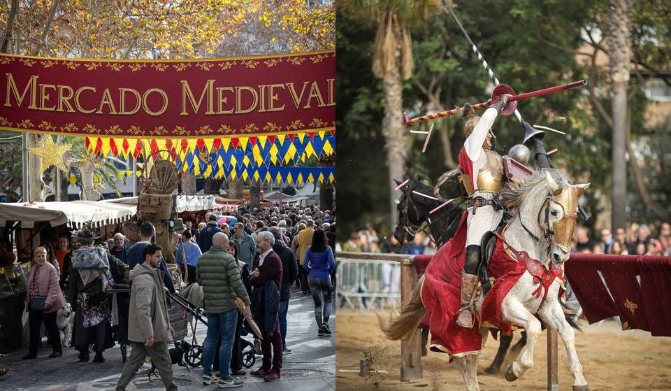 Le grand marché médiéval avec tournoi de chevaliers et campement historique de Barcelone que vous pouvez visiter au pied d&rsquo;un château ce long week-end.