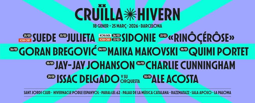 Cruïlla Hivern 2026