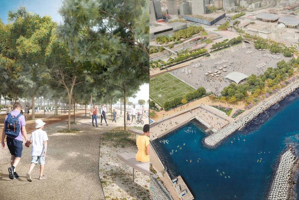 Goodbye to concrete: the new plan for Barcelona to have 7 km of promenade and green spaces at the Fòrum