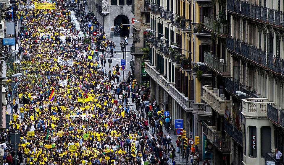 Rutes d’accés a Barcelona bloquejades per la vaga de professors: quins camins estan afectats