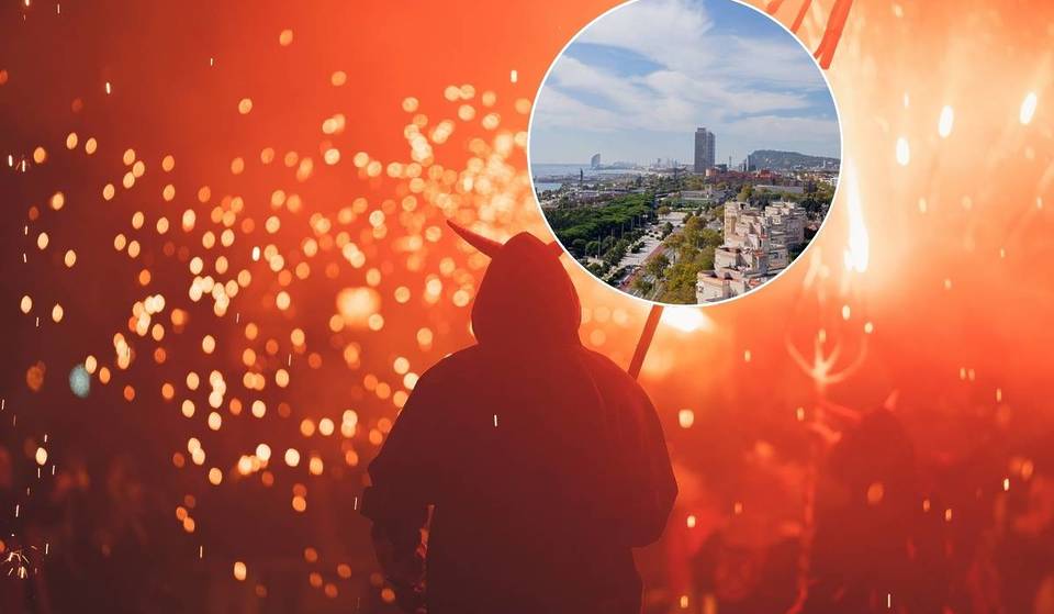 Las fallas de Valencia llegan a Poblenou: paella popular, cremà de ninots y pasacalles