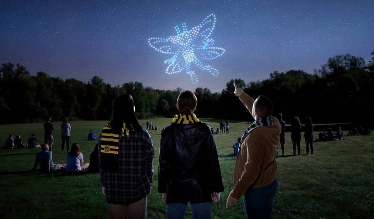 DroneArt Show: Harry Potter™ chega a Barcelona: 1200 drones a recriar no céu os filmes da saga mais mágica