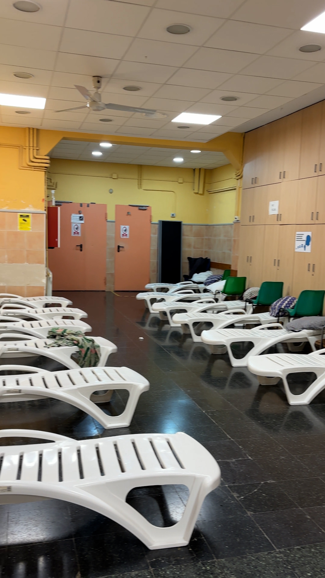 Lounge chairs, a lost-and-found, a pharmacy, or a hair salon: the ...