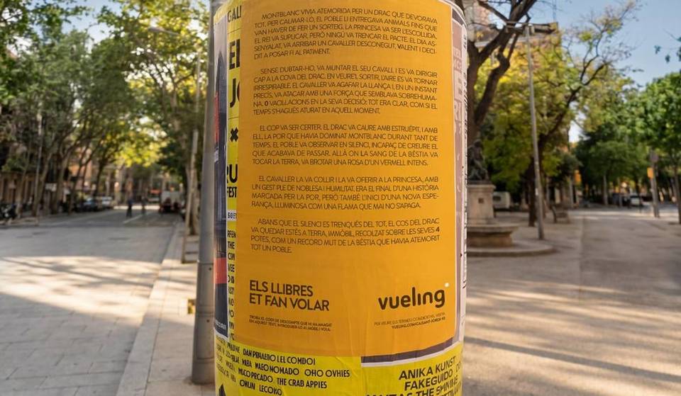 Vols gratuïts amagats en fragments de llibres: com trobar-los als carrers de Barcelona aquest Sant Jordi