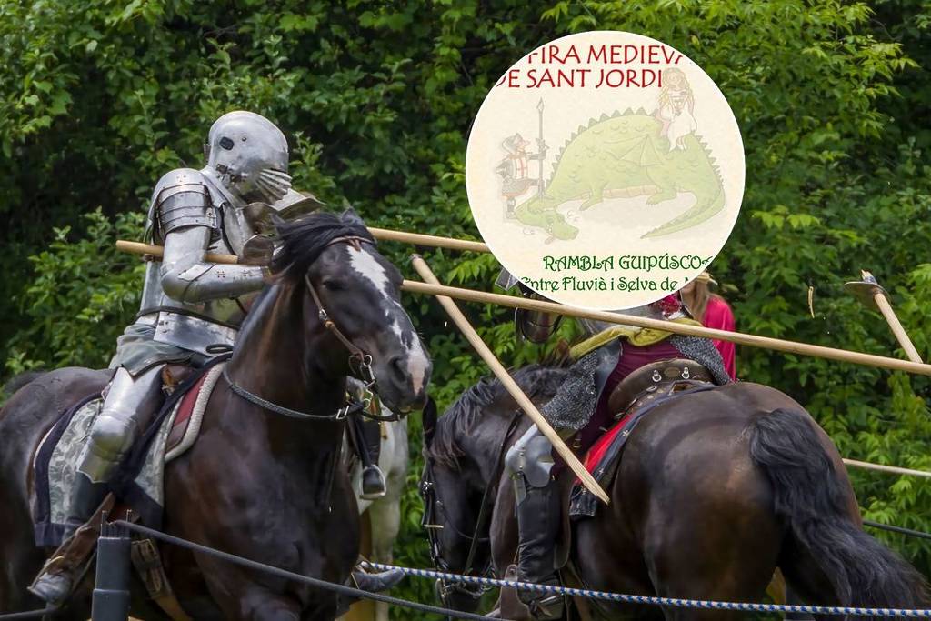 La feria medieval de San Jorge que se extiende hasta domingo: caballeros, libros, rosas y artesanos en pleno Sant Martí