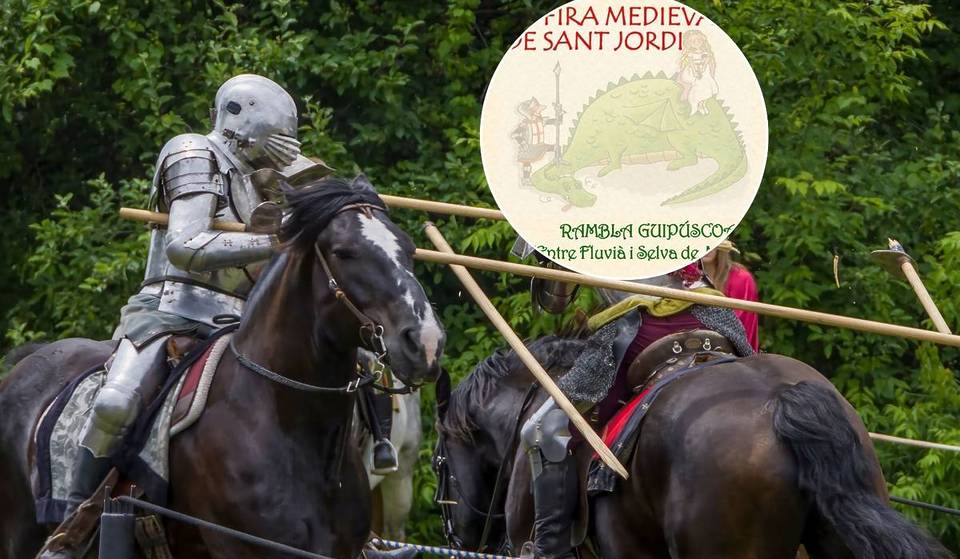 La Fira Medieval de Sant Jordi dura fins diumenge: cavallers, llibres, roses i artesans al cor de Sant Martí