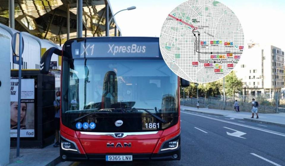 Barcelona erweitert diese Expressbuslinie, die die Diagonal entlangfährt: Strecke, neue Haltestellen und wann der Betrieb beginnt