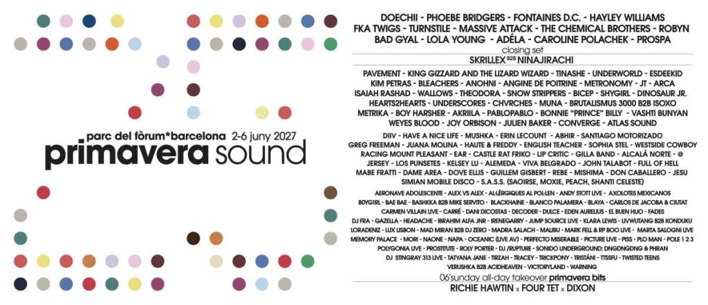 Primavera Sound Barcelona 2027