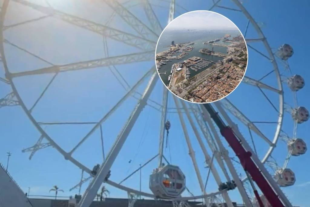 O miradouro a 70 metros acima do porto que a Barcelona estreia: uma roda-gigante monumental com vistas para toda a costa