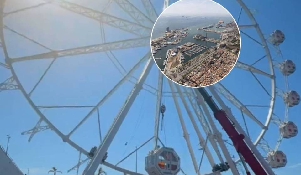 Una nòria de 70 metres d’alçada amb vistes al mar: la Nòria Monumental es trasllada al port amb vistes a tota la ciutat
