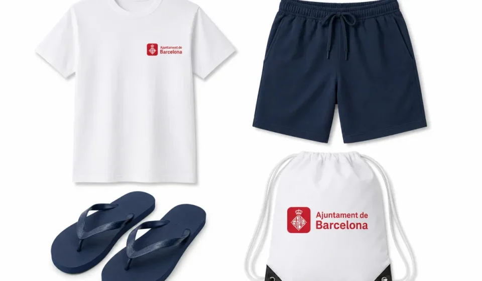 Le kit de plage anti-vol pour les vols pendant la baignade : t-shirt, sac, pantalon et tongs fournis par la mairie