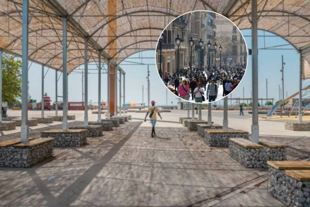 Adeus ao sol no Portal del Àngel: um toldo de 2 000 m² vai cobrir todo o passeio e também vai ser usado noutros grandes espaços do centro
