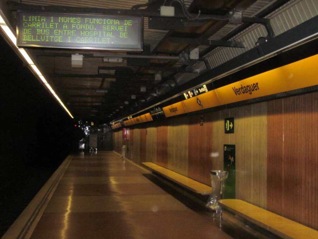 Farewell to the Verdaguer stop: trains will not stop there throughout July and August