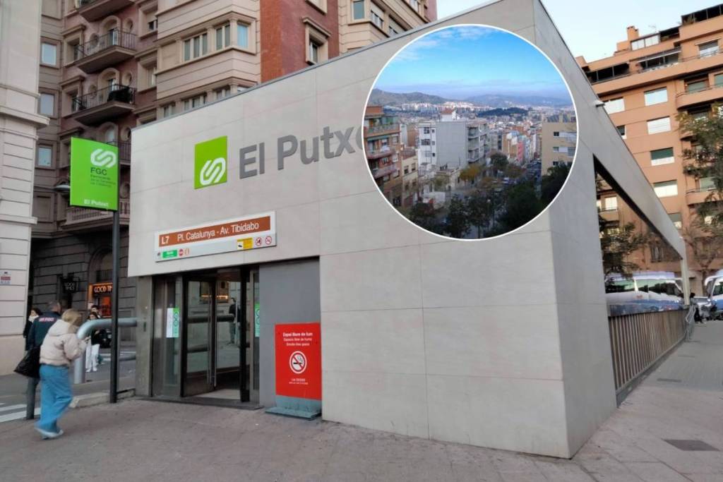Un socavón de 8 metros provocado por las obras del metro L9 obliga a desalojar 5 fincas: el hueco se quita el patio de una pizzería del Putxet